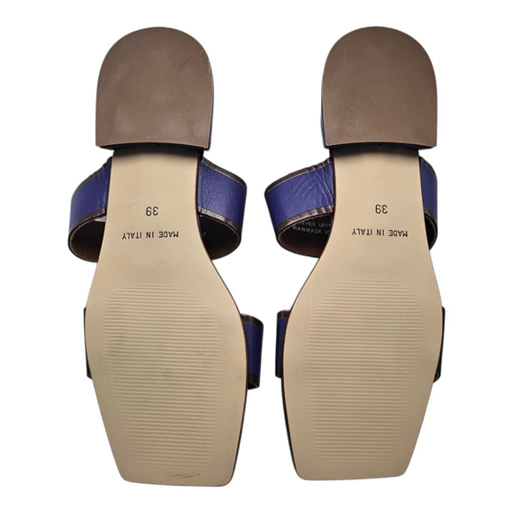 Liberamente Leather Sandals Women's‎ Size 8.5 Purple Tan - Picture 4 of 5